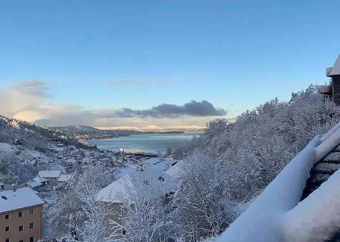 Vakantiehuis Cosy House With Sunny Terrace, Garden And Fjord View Bergen